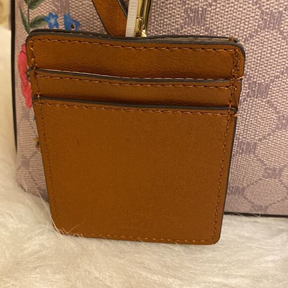 NWT Steve Madden (BFelipe) Satchel/ Crossbody Bag SM Logo w / Floral Design - Picture 10 of 16